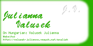 julianna valusek business card